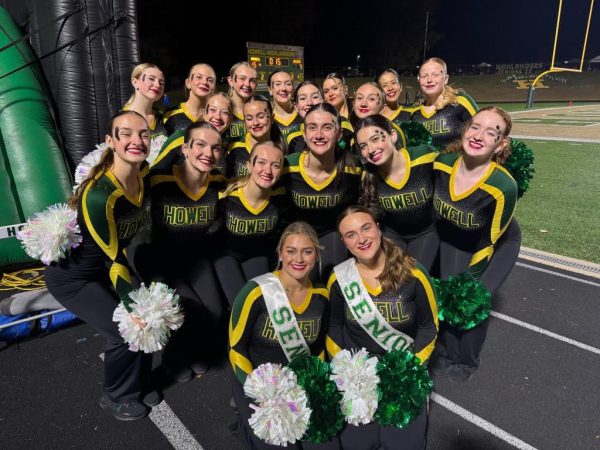 Howell High School Varsity Pompon team after performing at one of the football games this fall. 